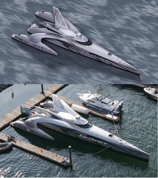 earthrace powerboat futuristic 3d max - Earthrace by mach 3 graphics